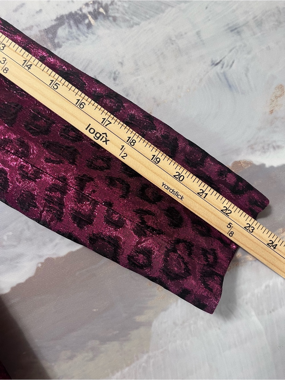 Tanya Taylor Analiese Blazer Metallic Fuchsia Burgundy Pink Leopard Print Size 4 - Picture 14 of 16